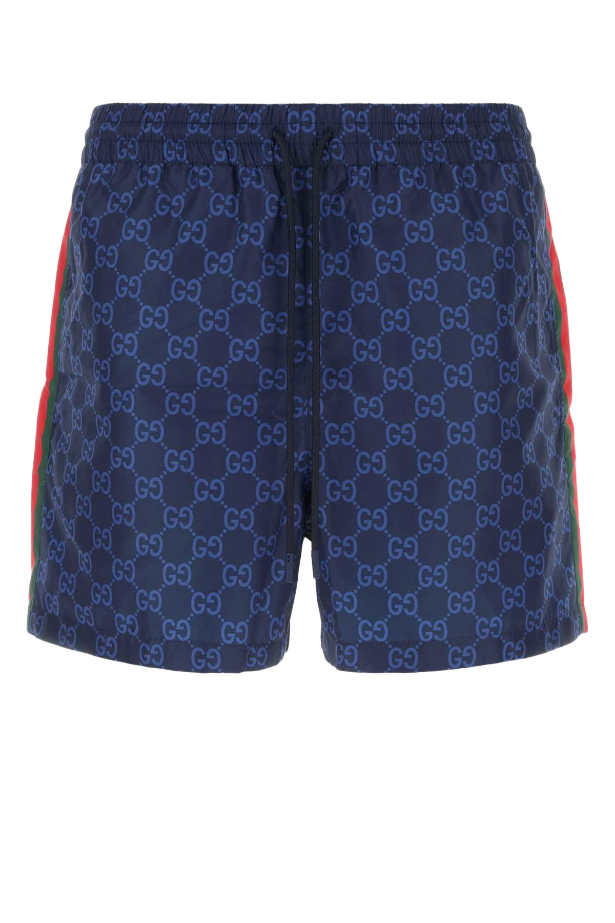 Printed Polyester Swimming Shorts Navy Joint Costumi Da Bagno