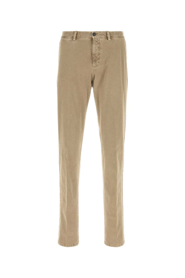 Pt Torino 98% Cotton trousers in beige