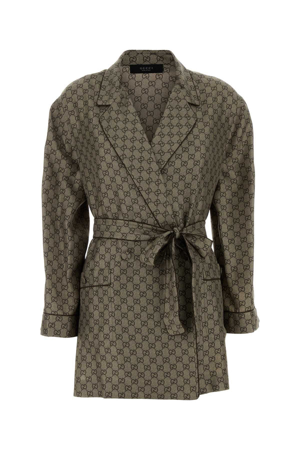 Gucci Silk blazer in beige