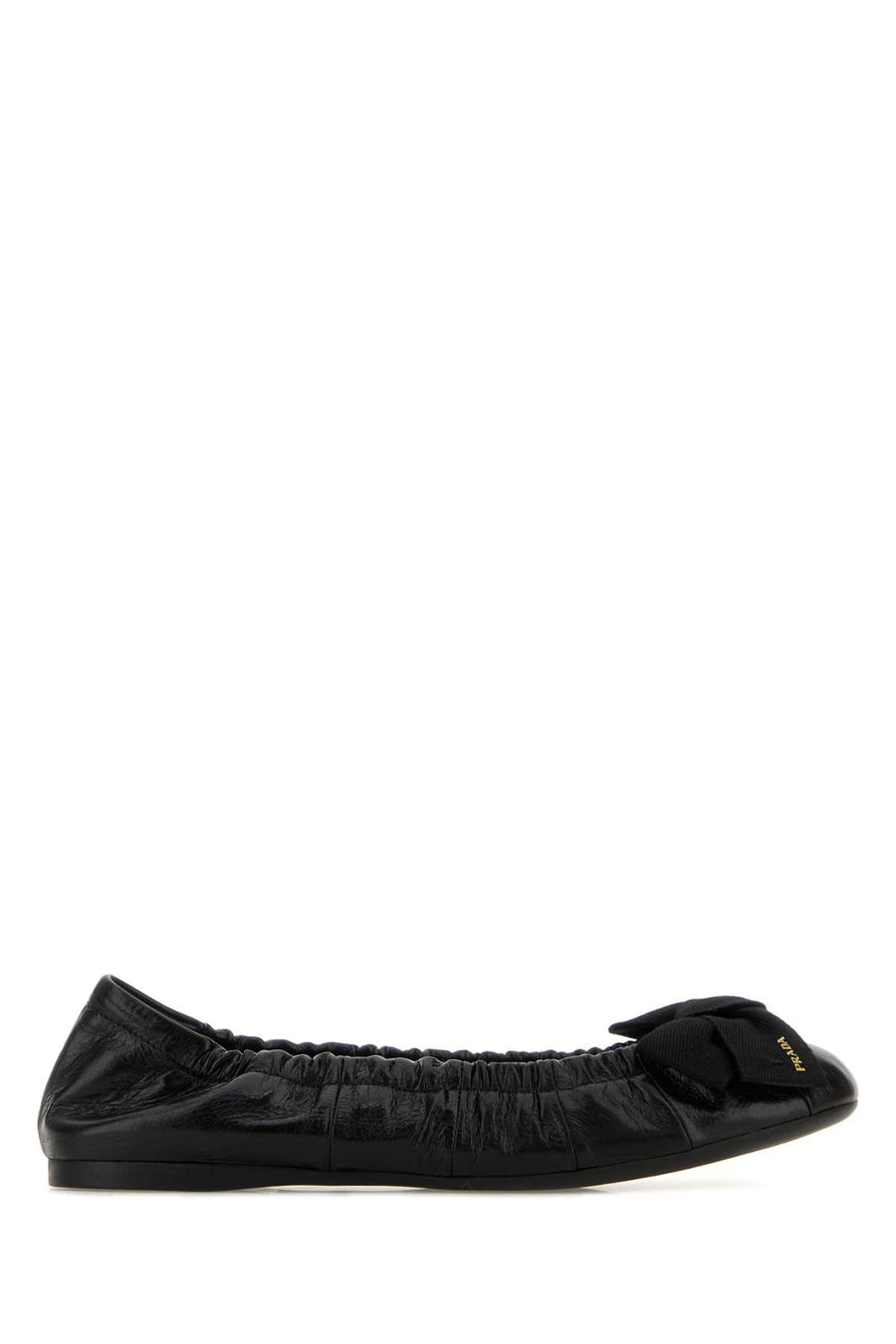 Prada Exterior: 100% Leather ballet flat in black