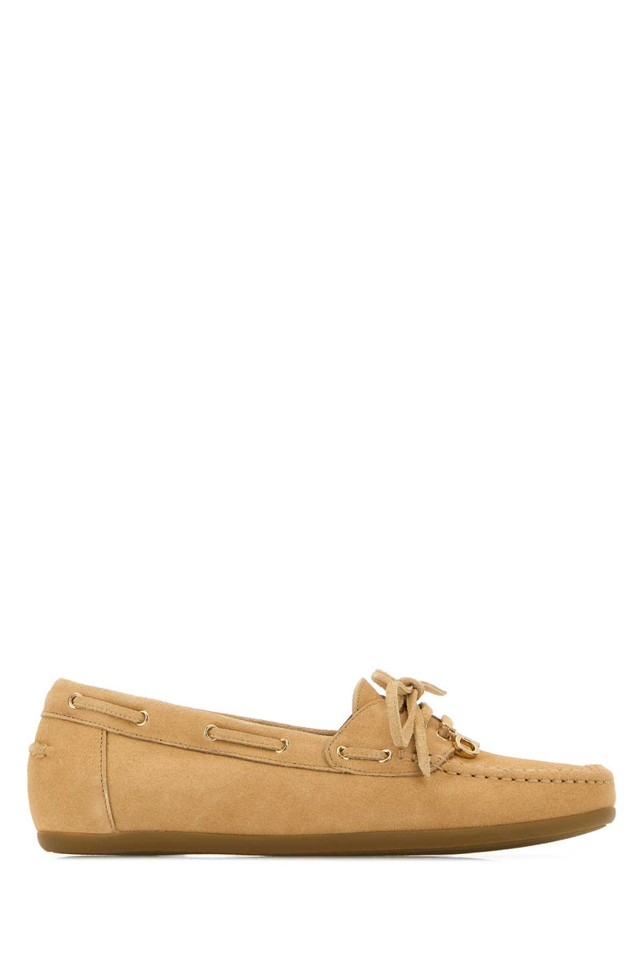 Ferragamo Exterior: 100% Suede loafer in beige