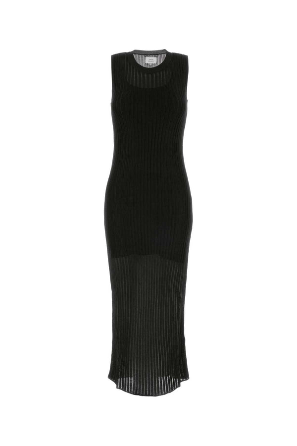 Loulou De Saison Exterior: 100% Viscose; Lining: 85% Cotton dress in black