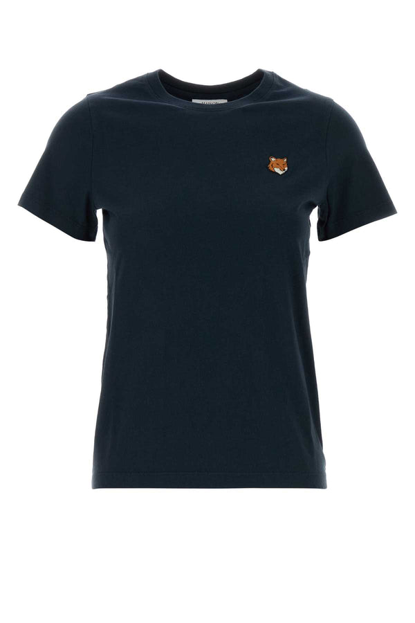 Maison Kitsune Head 100% Cotton t-shirt in navy