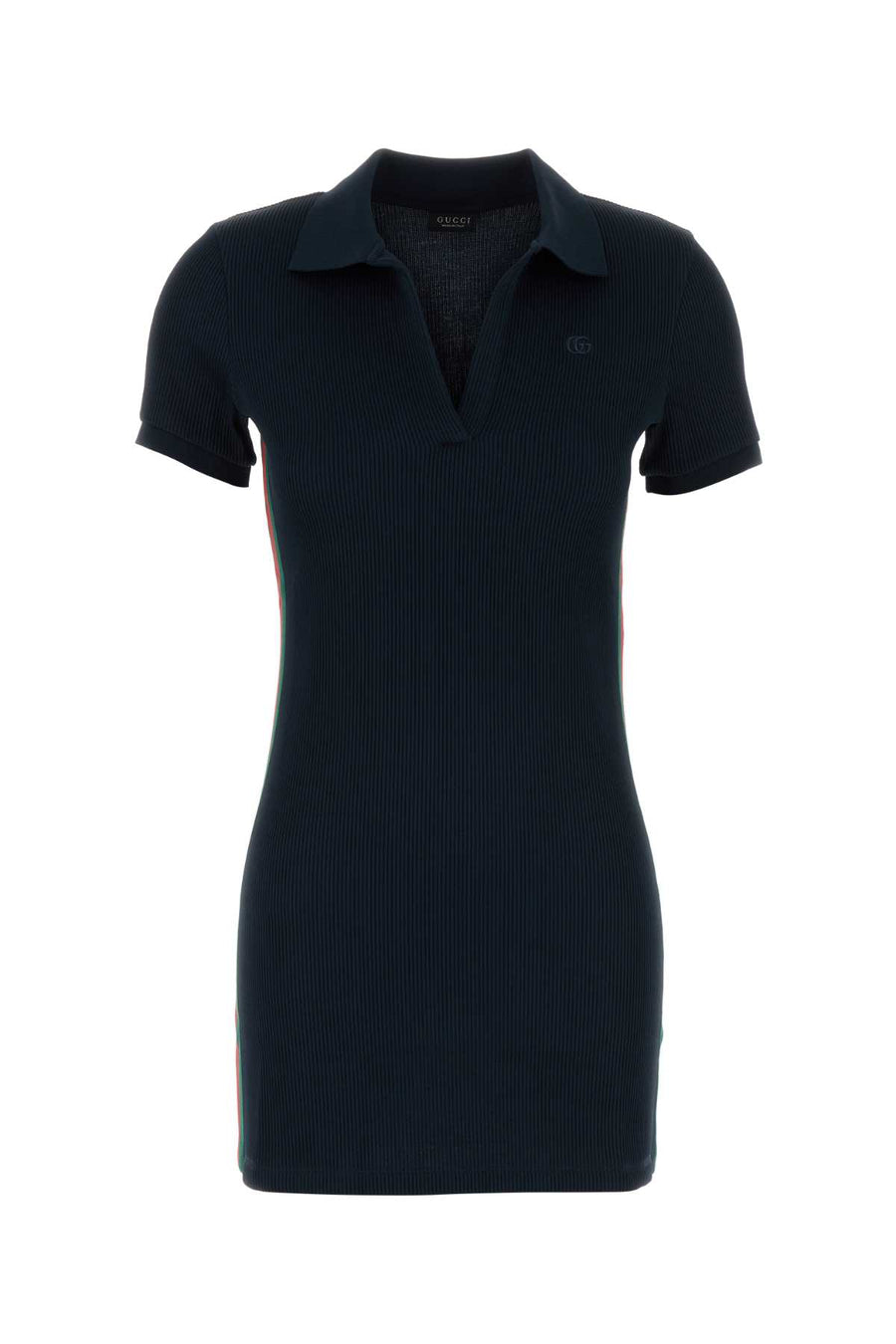 Gucci 51% Polyester 49% Cotton polo dress in navy