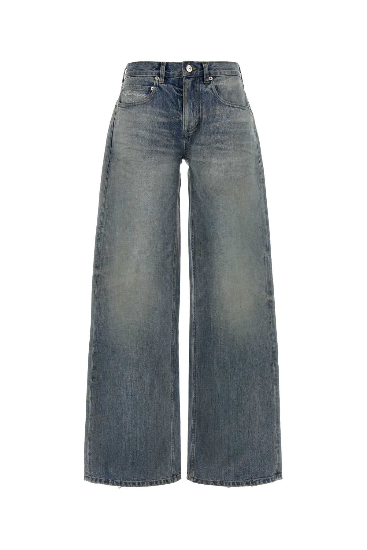 Denim Wide-Leg Jeans Outback Blue