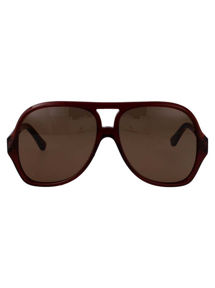 Brown-brown-brown Recycled Acetate Sunglasses