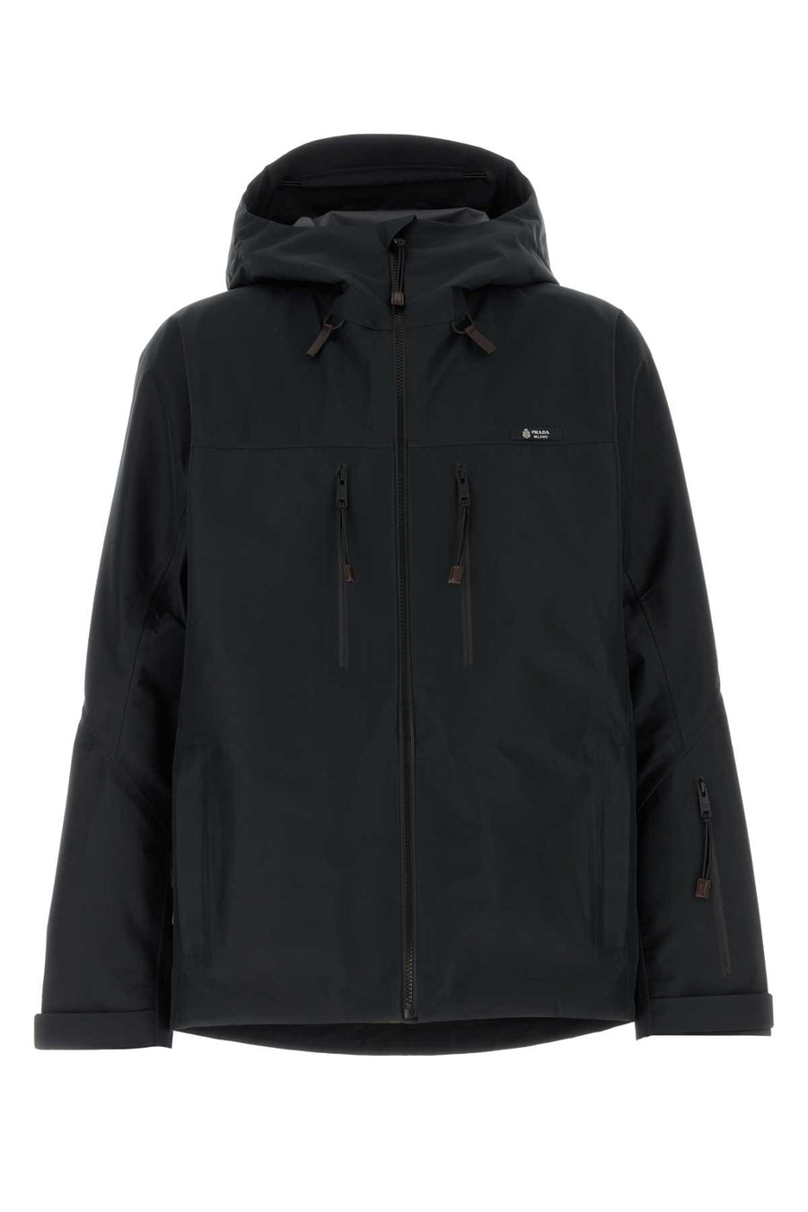 Prada 100% Recycled polyester jacket in black