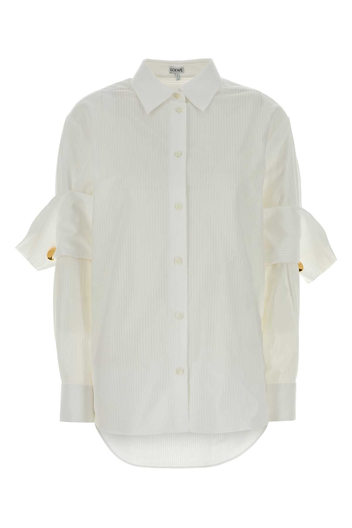 White Cotton Shirt Exterior: Camicie