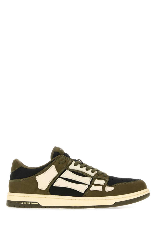 Amiri 100% Leather sneaker in olive