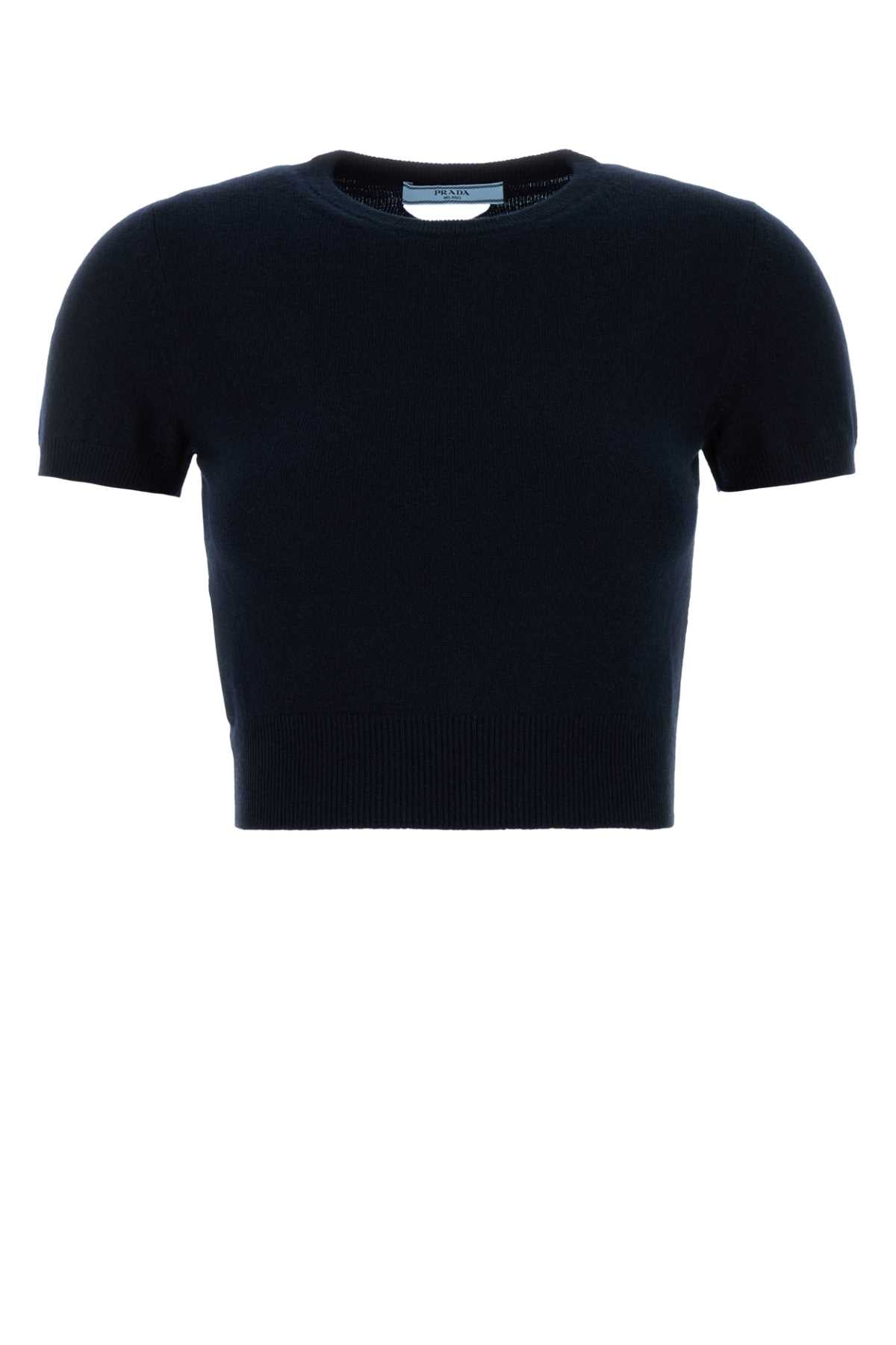 Midnight Blue Cashmere Sweater Bleu Maglieria