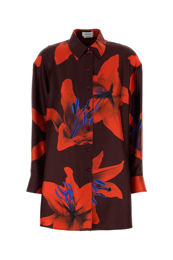 819016qcaly 5131 Burgundy-firered Exterior: Silk Camicie