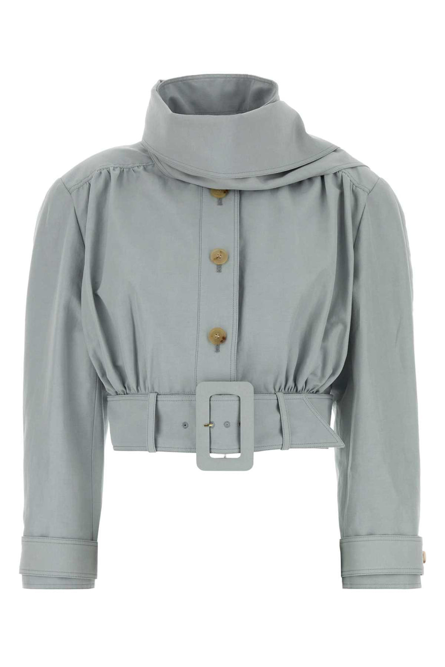 Chloé Exterior: 52% Linen 48% Cotton; Lining: 51% Viscose 49% Cotton jacket in gray