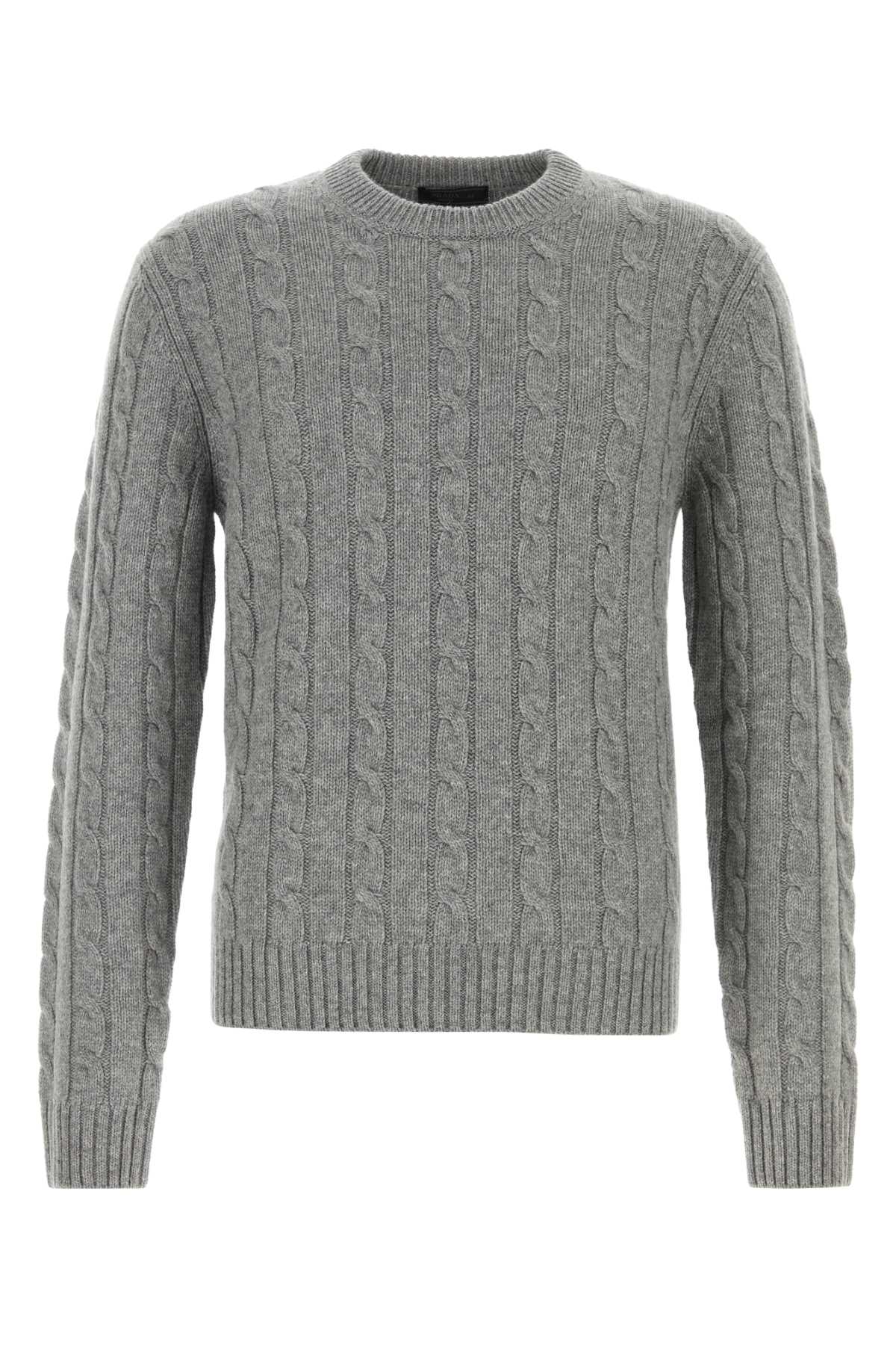 Grey Cashmere Sweater Grigio Maglieria