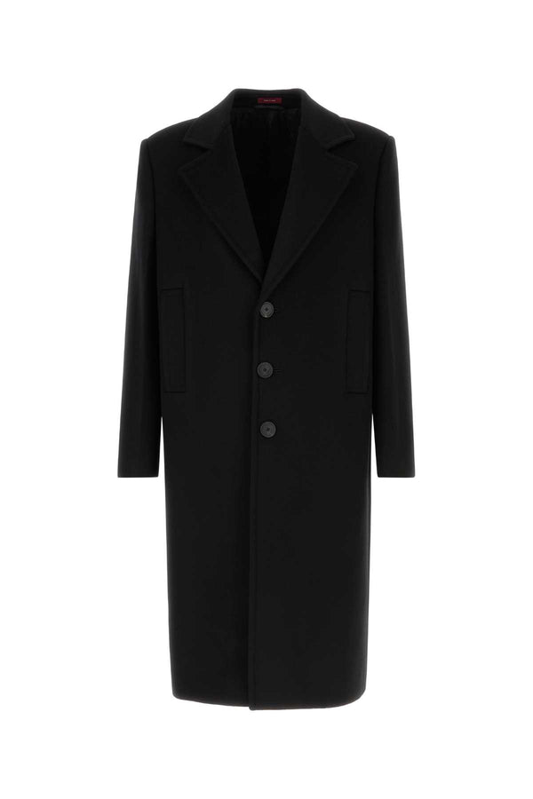 Gucci Exterior: 90% Wool 10% Cashmere; Lining: 100% Viscose coat in black