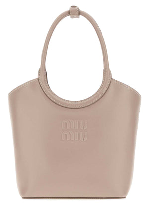 Miu Miu Exterior: 100% Calf shoulder bag in beige