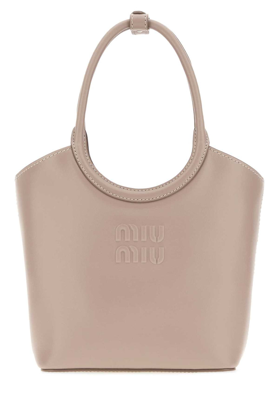 Miu Miu Exterior: 100% Calf shoulder bag in beige