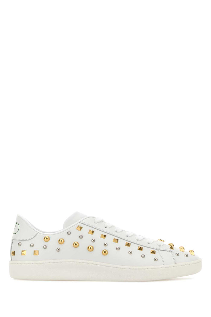 Biancoantbrassantsilvergreenbbia Calf Leather - Bos Taurus Sneaker