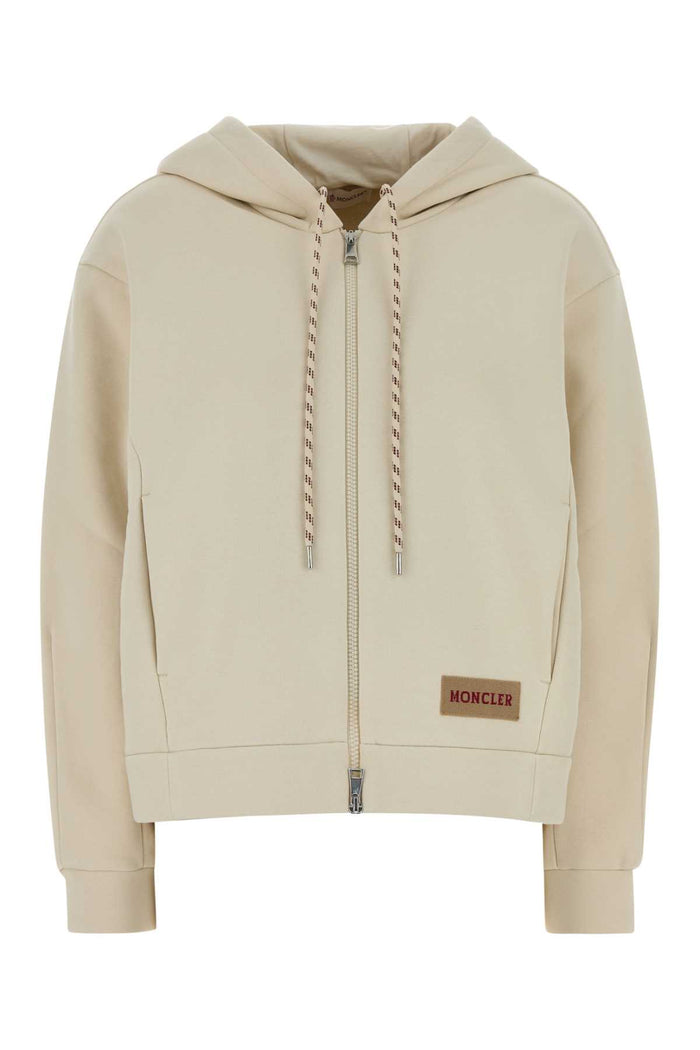 Ivory Cotton Blend Oversize Sweatshirt 052 Exterior: Polyester Felpe