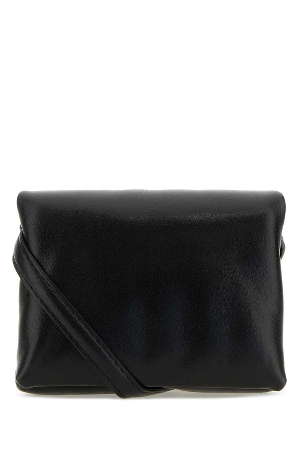 Marni Exterior: 100% Bovine leather clutch in black