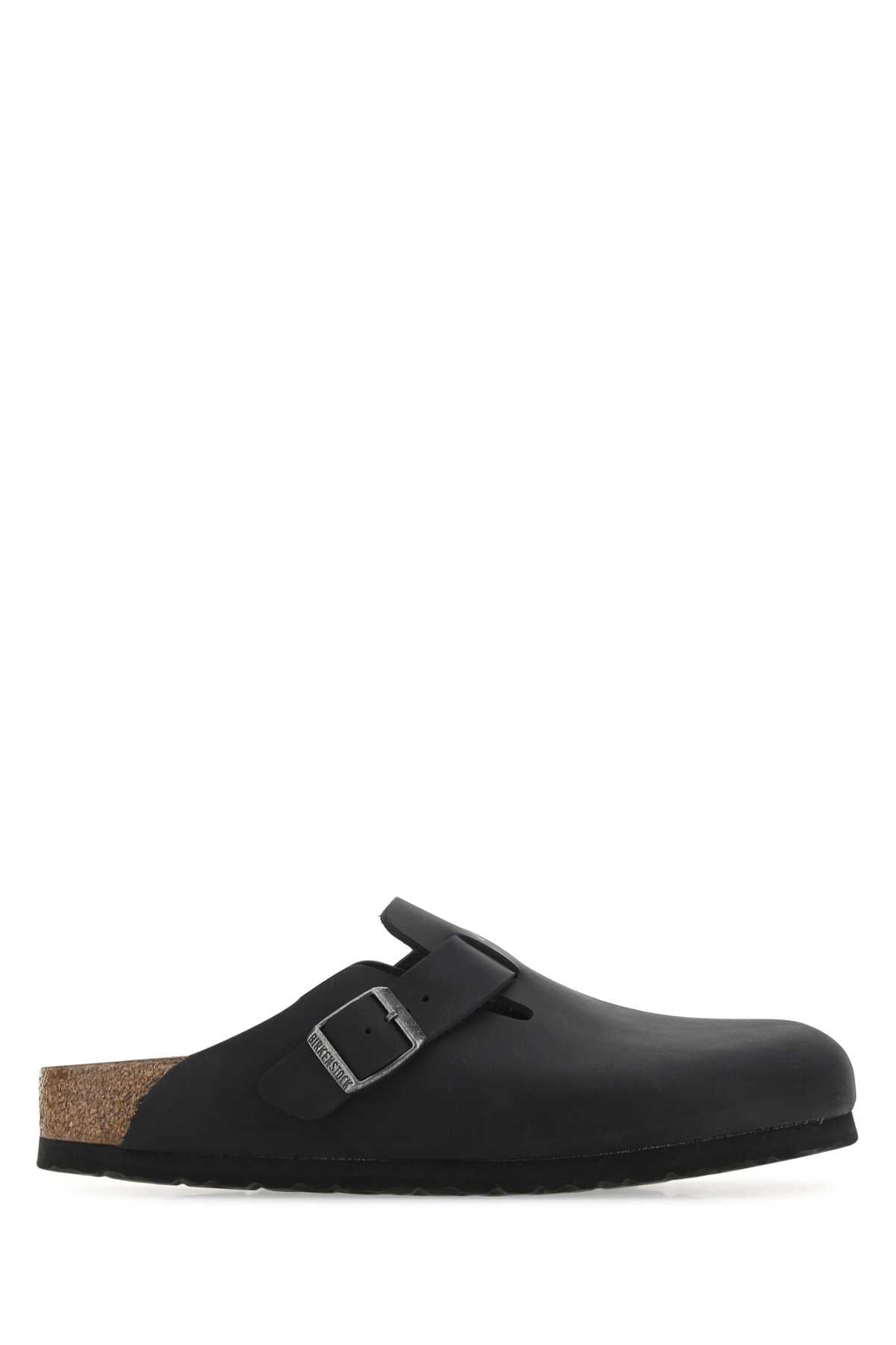 Black Pelle Slippers
