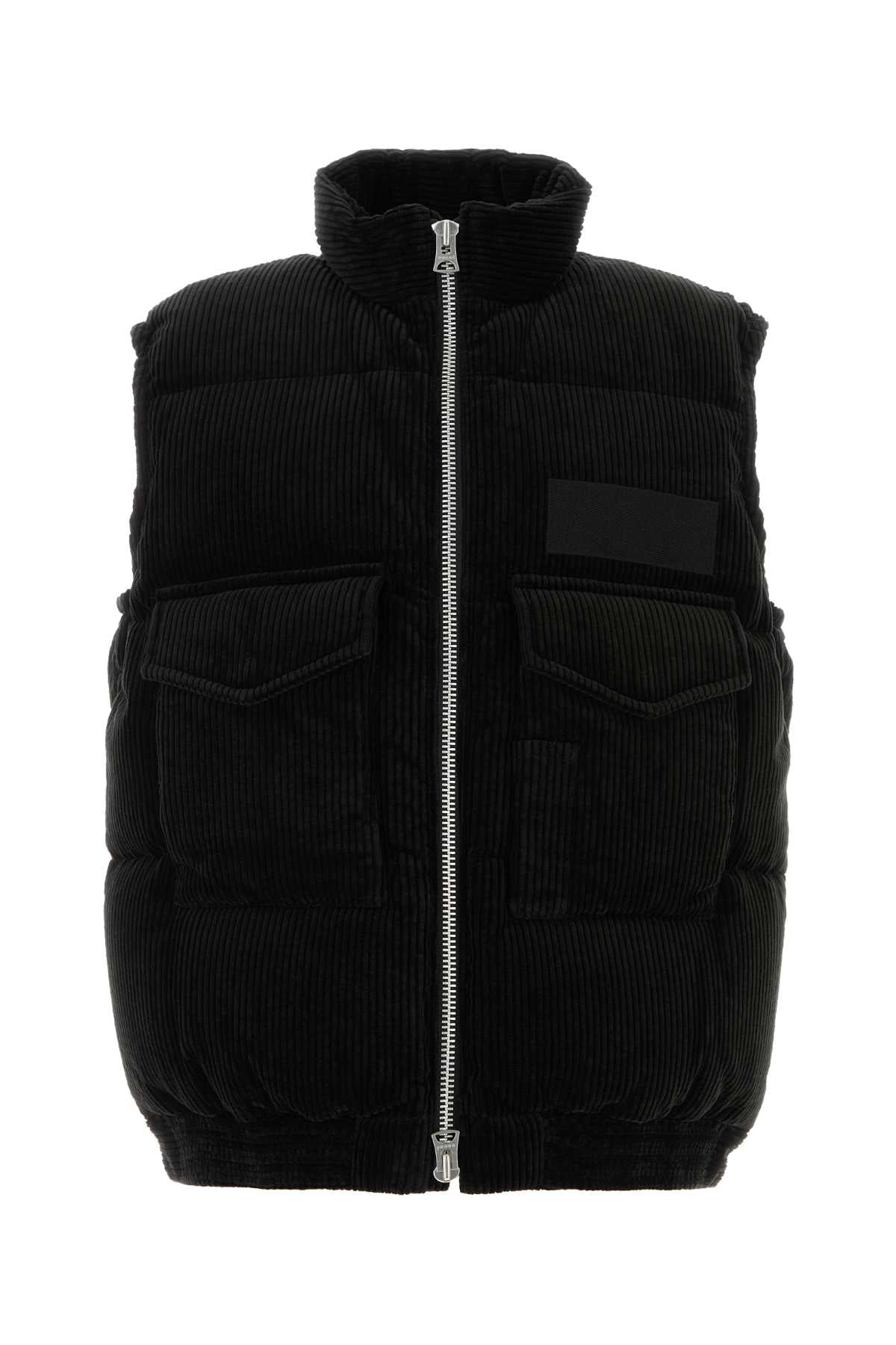 Black Corduroy Down Jacket Piumini