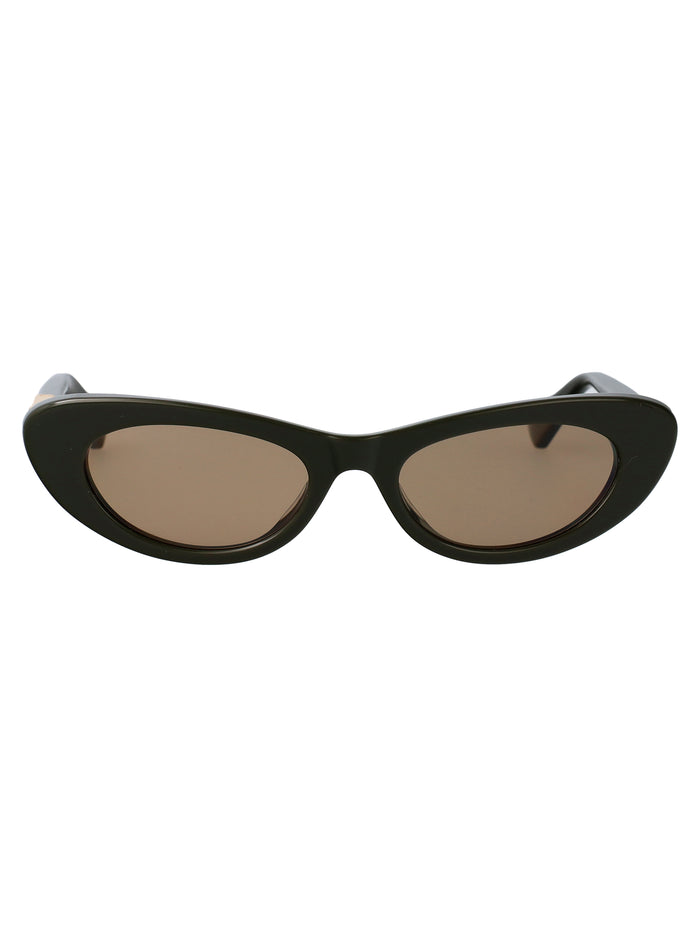 Bv1447s Green-green-brown Acetate Sunglasses
