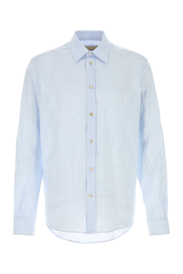 Valentino Garavani Collo 100% Linen shirt in blue