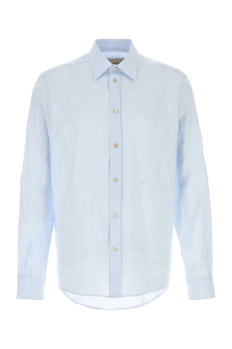 Valentino Garavani Collo 100% Linen shirt in blue