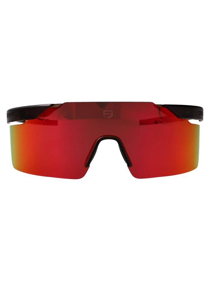 Shield Brown Injected Sunglasses