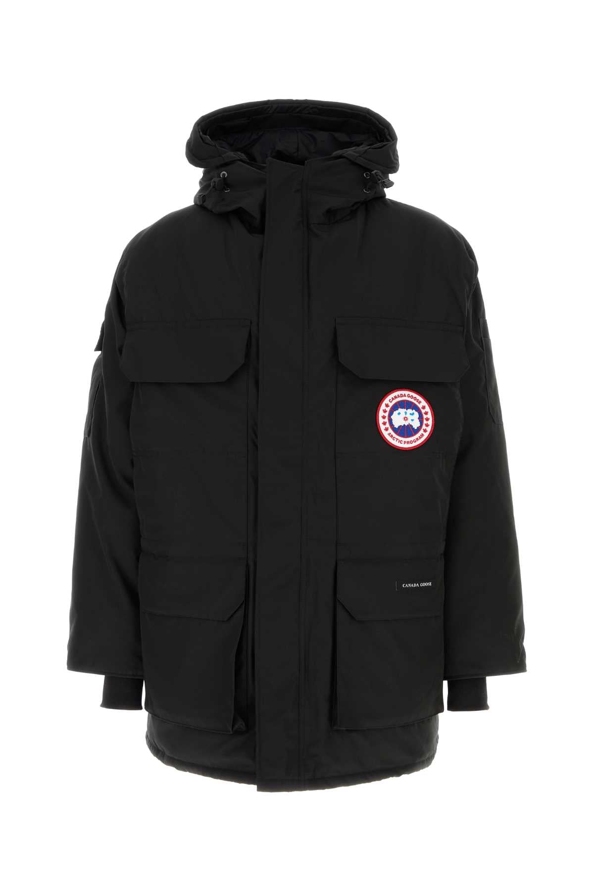 Black Polyester Blend Expedition Down Jacket Blacknoir Giubbini
