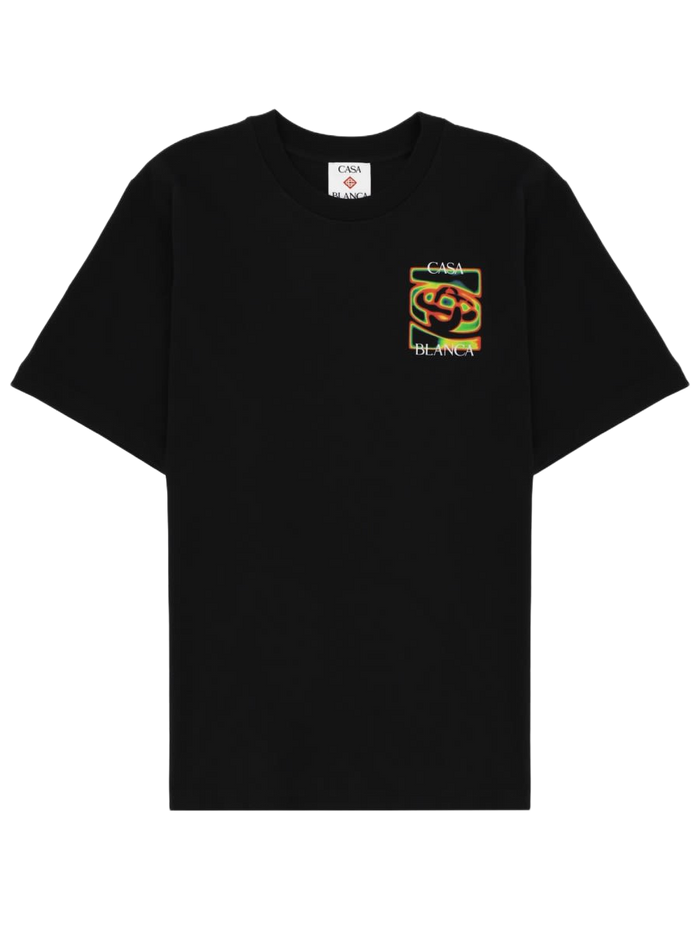 T-Shirt With Print Black Organic Cotton T-shirts