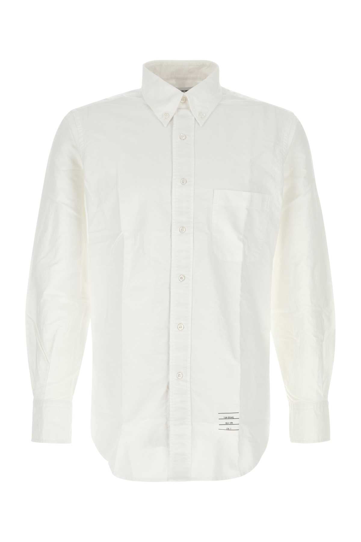 White Oxford Shirt Cotton Camicie