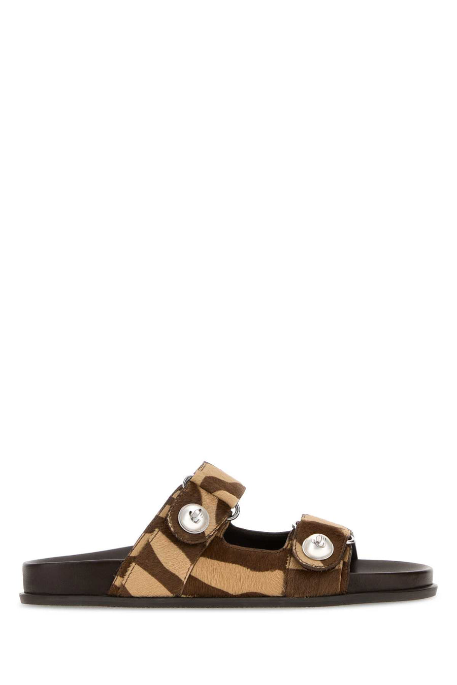 Jimmy Choo Sandal Exterior: 100% Leather slipper in brown
