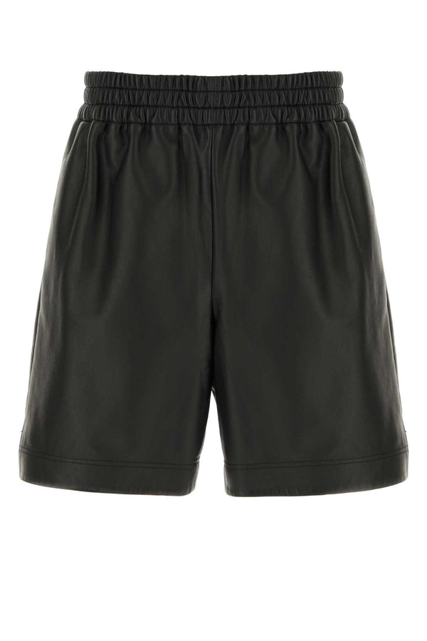 Gucci Bermuda Lamb skin bermuda shorts in black