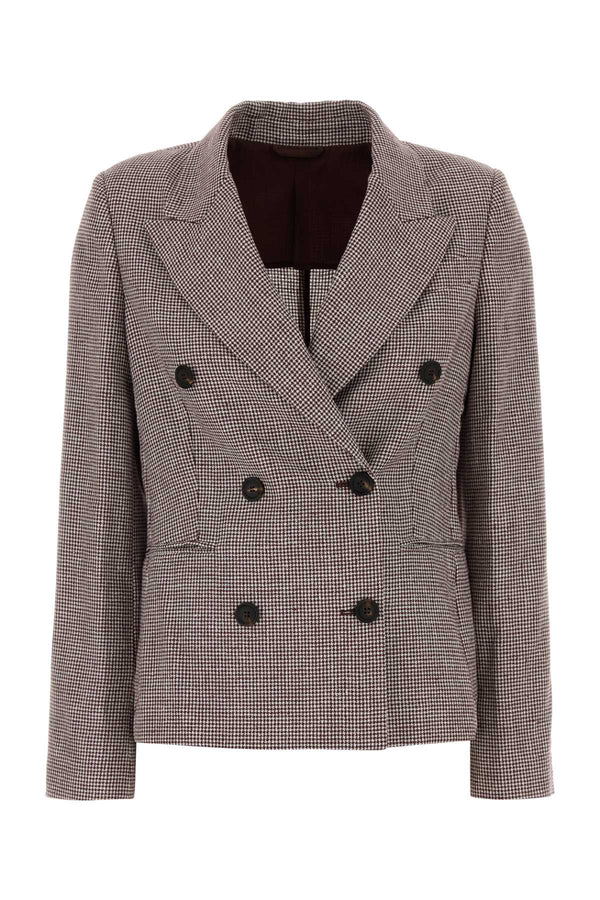 Brunello Cucinelli 57% Linen blazer in brown