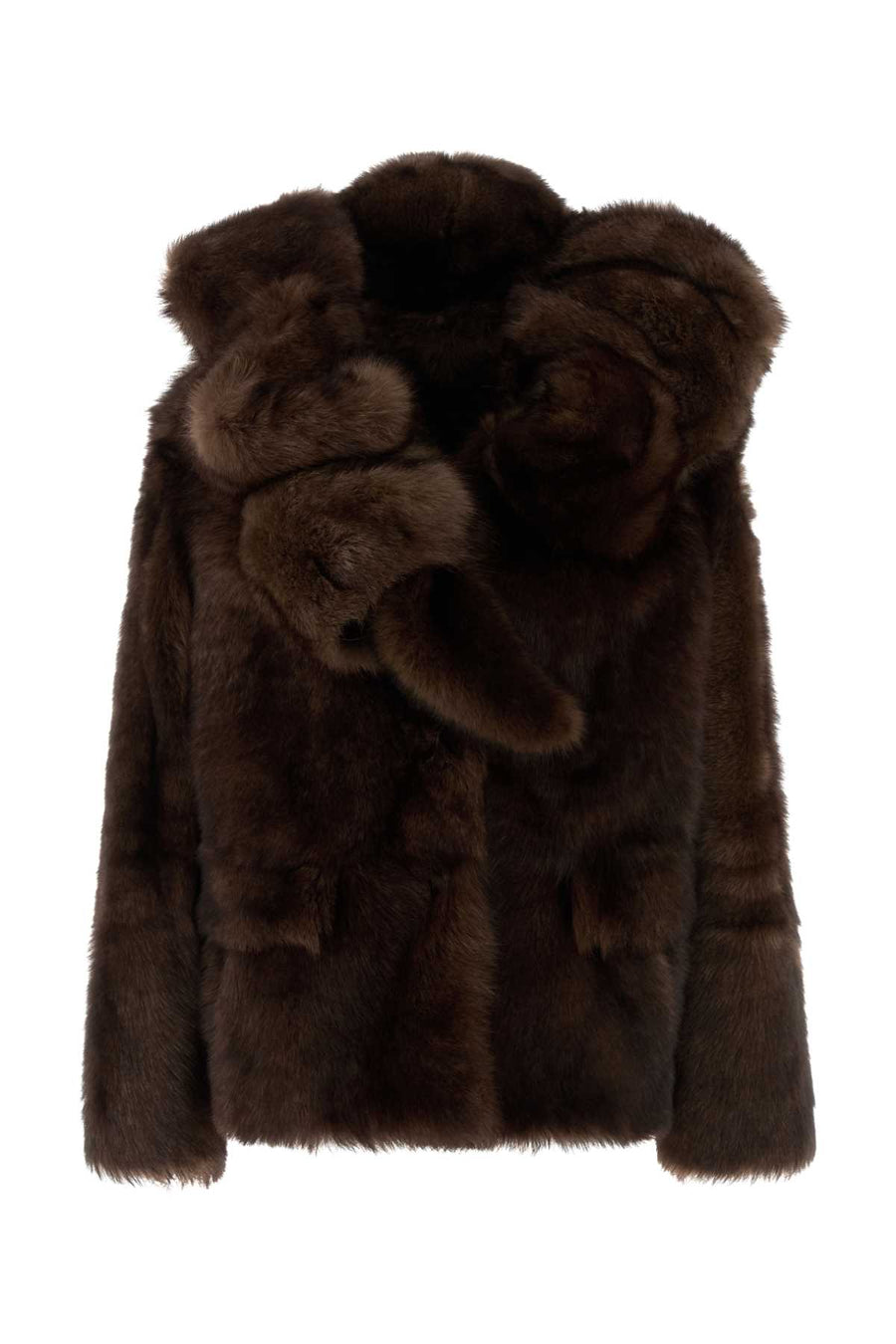 Prada Pelle Exterior: 100% Shearling; Lining: 100% Viscose jacket in brown