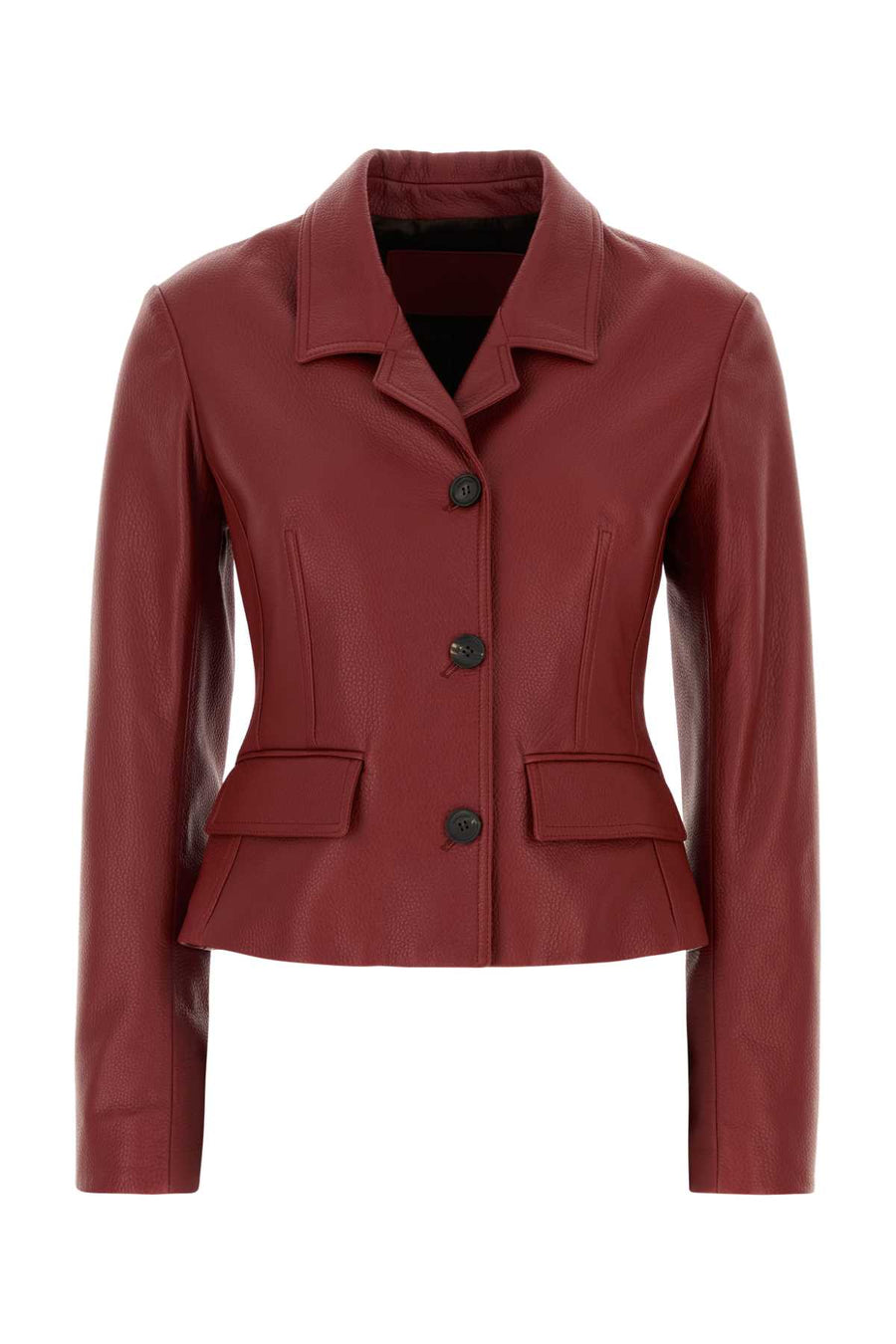 Ferragamo Exterior: 100% Lamb Leather jacket in red