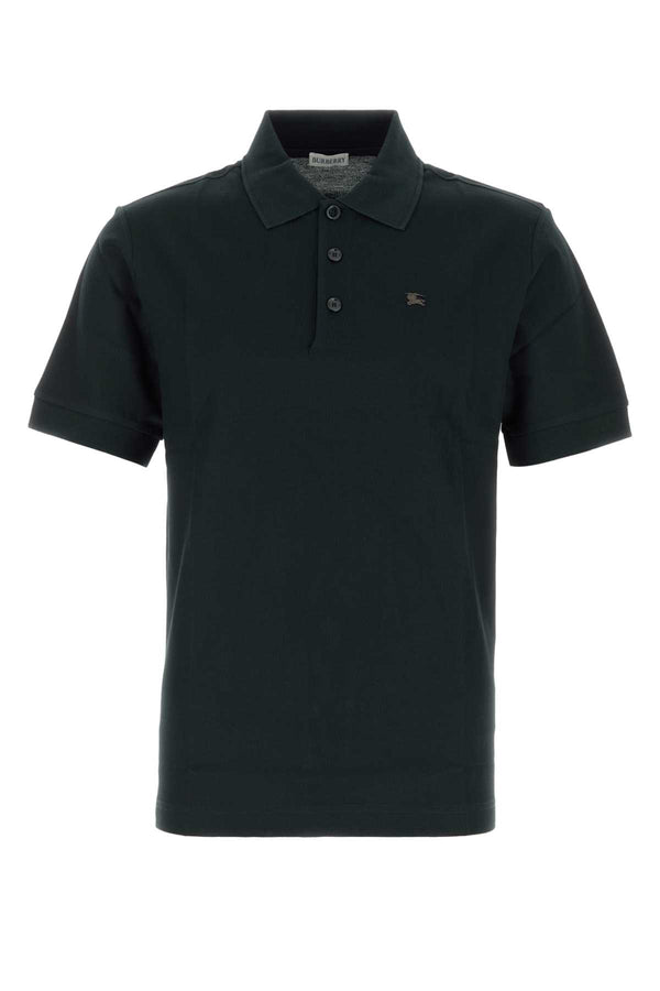 Burberry Cuff Exterior: 100% Cotton polo shirt in black