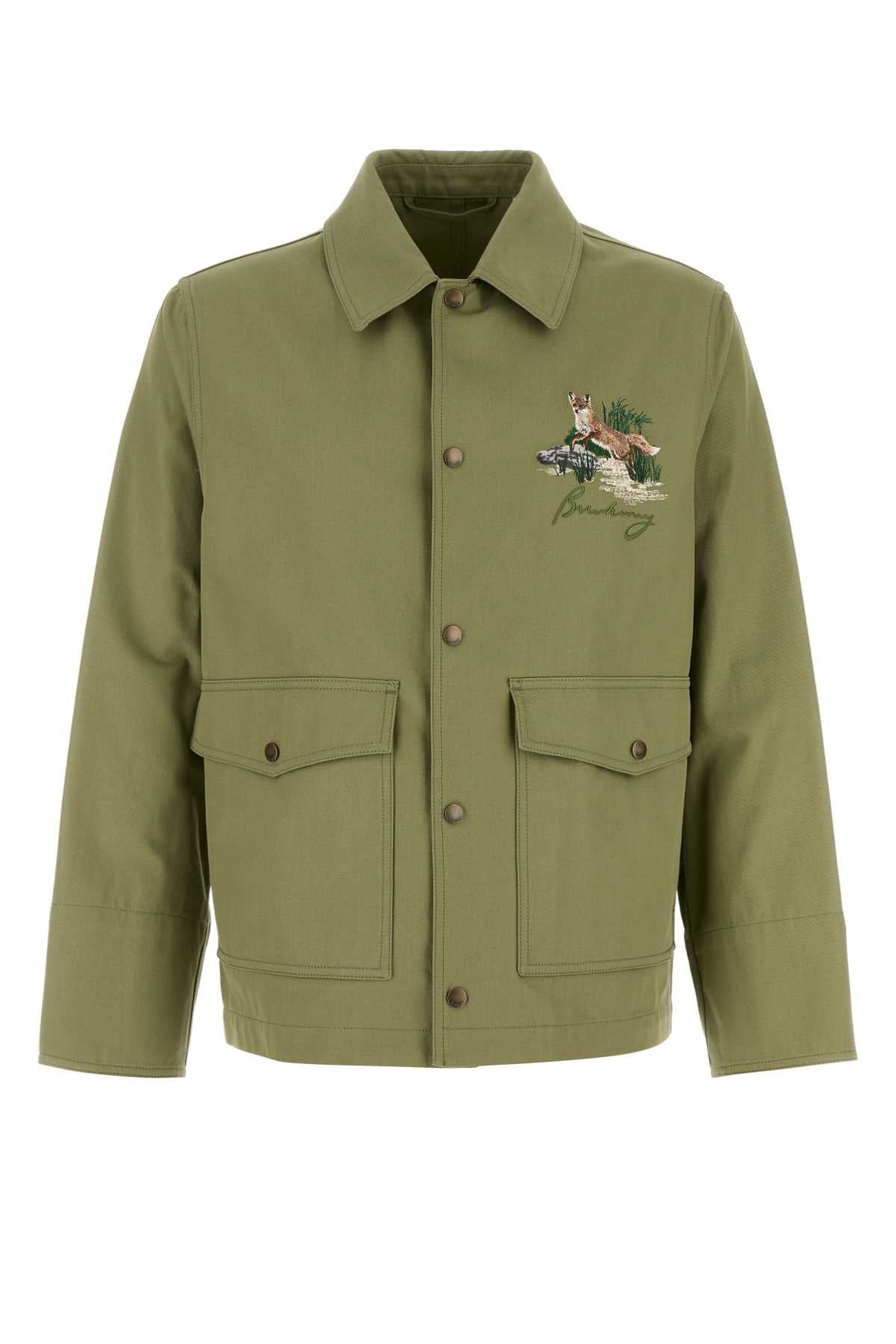 Green Cotton Jacket Wreath Exterior: Giubbini
