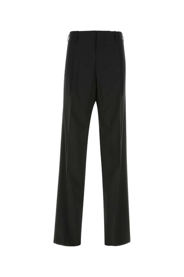 Versace 98% Wool trousers in black