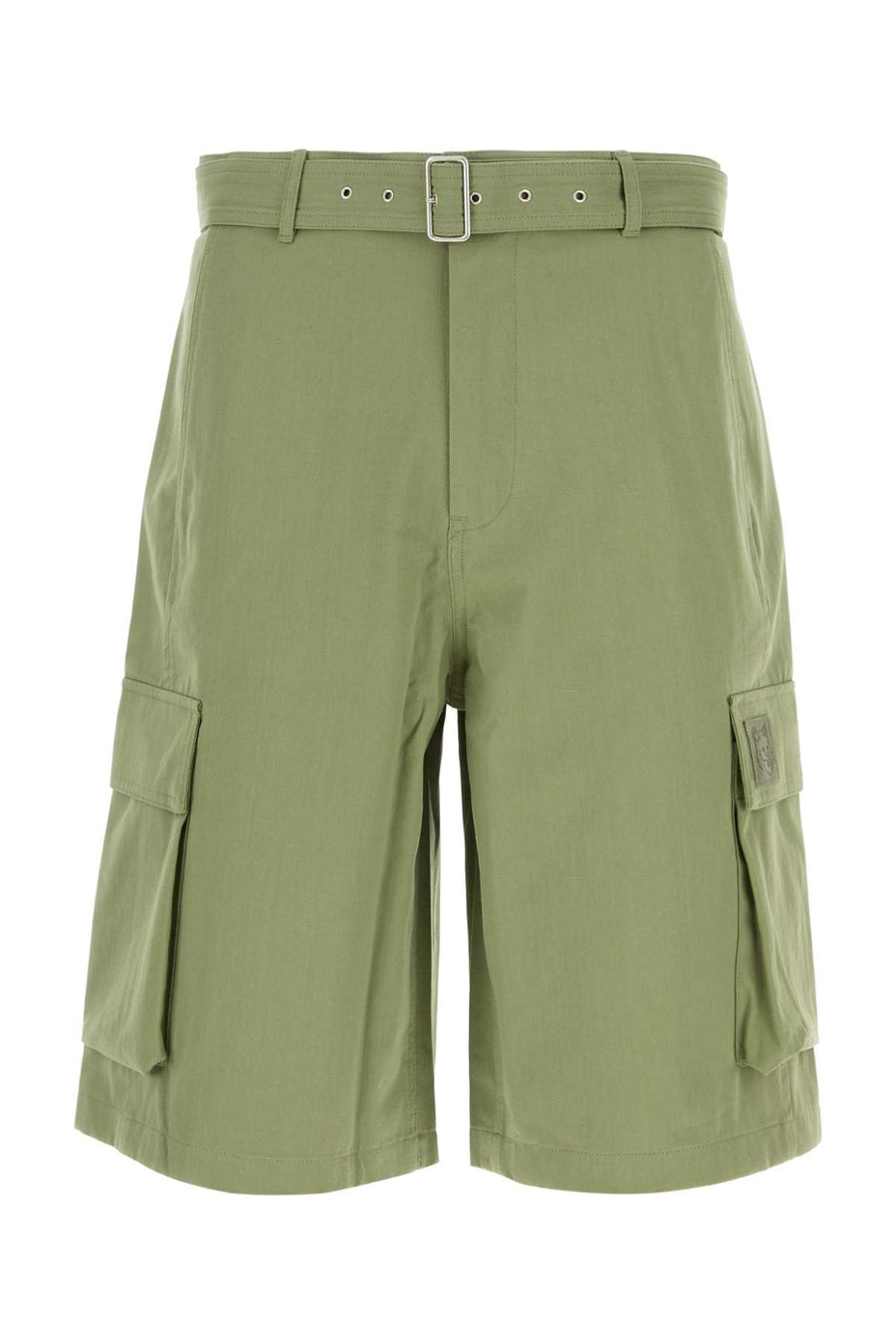 Maison Kitsune 100% Cotton bermuda shorts in green