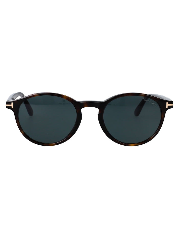 Ft1331 52v Avana Scura / Blu Acetate Sunglasses
