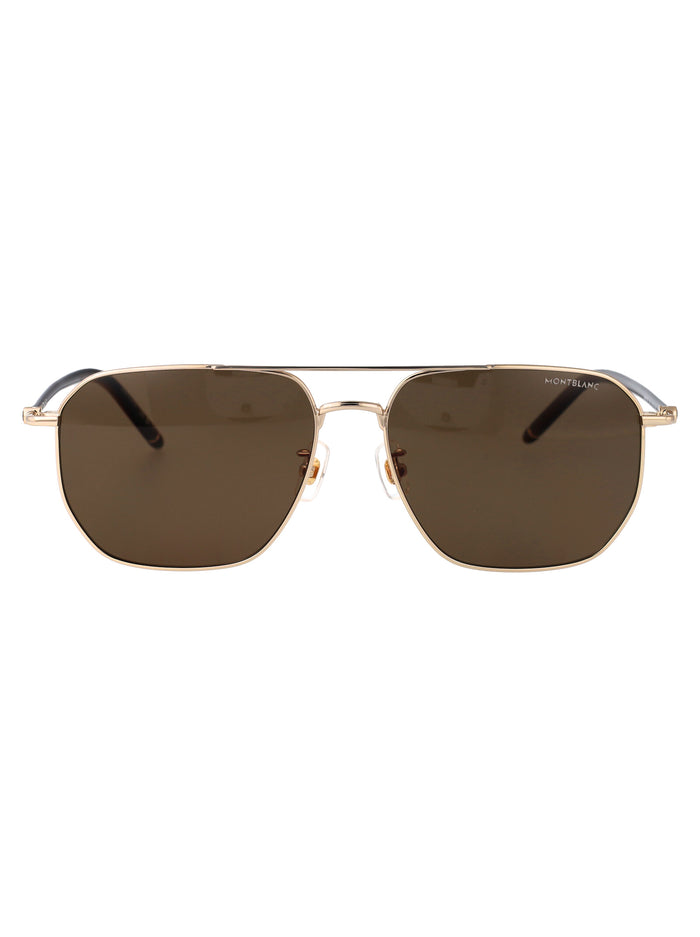 Gold-brown-brown Injected Sunglasses