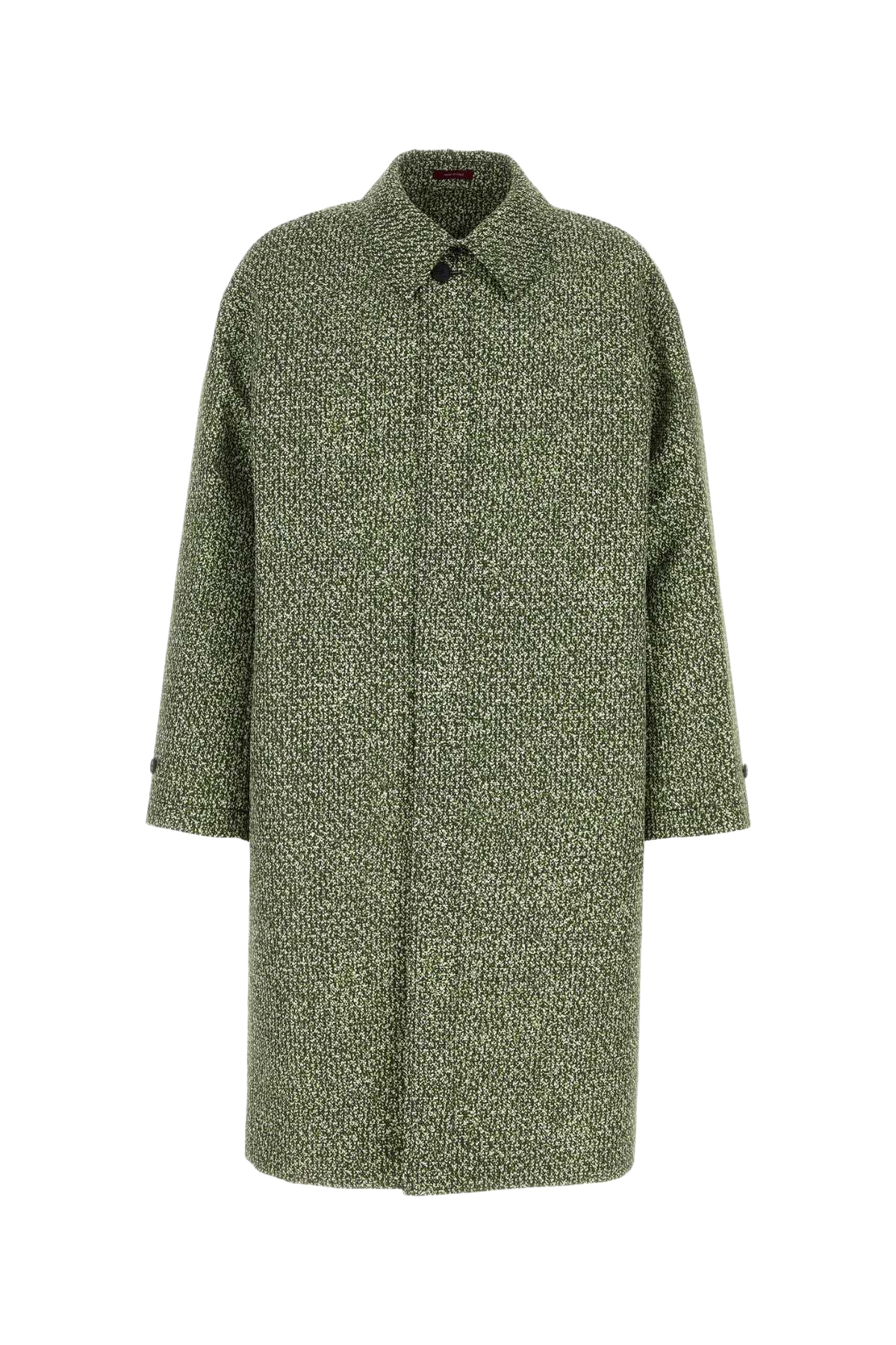 Printed Poplin Coat Greenwhitemc Exterior: Polyester Cappotti
