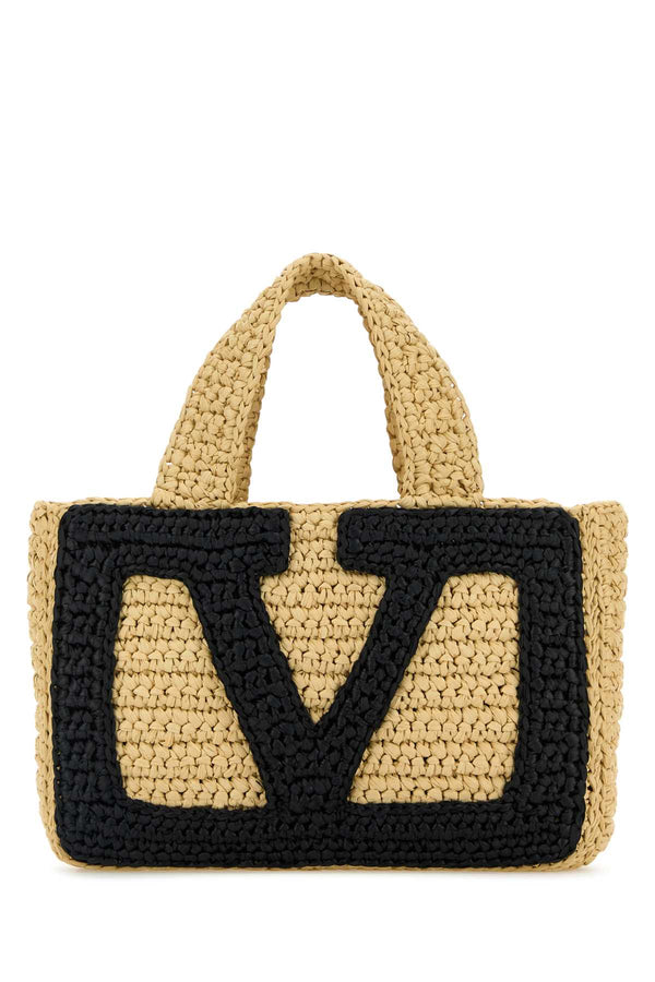 Valentino Garavani Raffia tote bag in beige