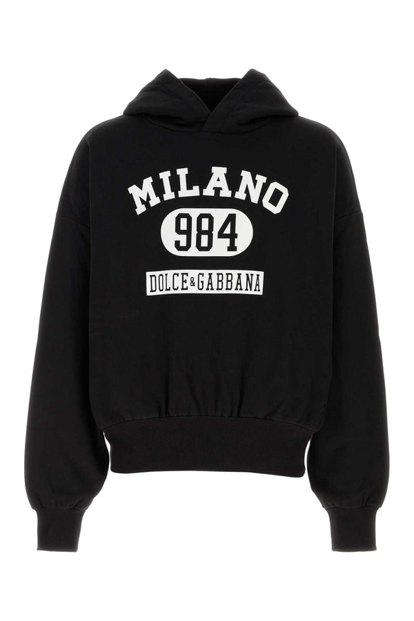 Dolce & Gabbana 100% Cotton hoodie in black
