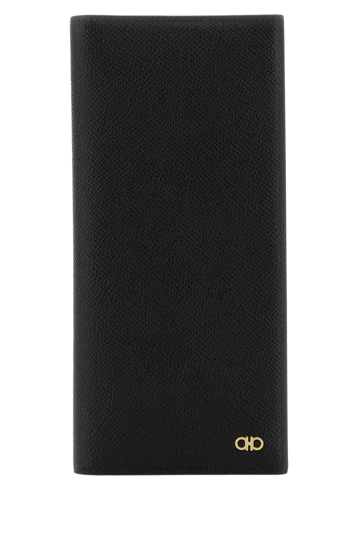 Black Leather Card Holder Nero Portafogli