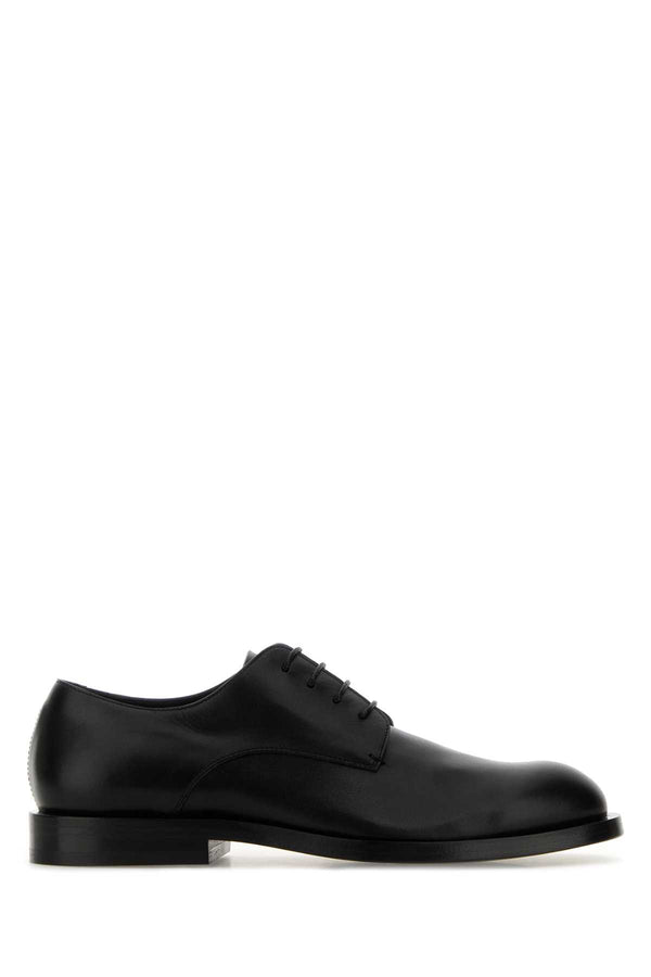 Jil Sander 100% Calf leather upper oxford in black
