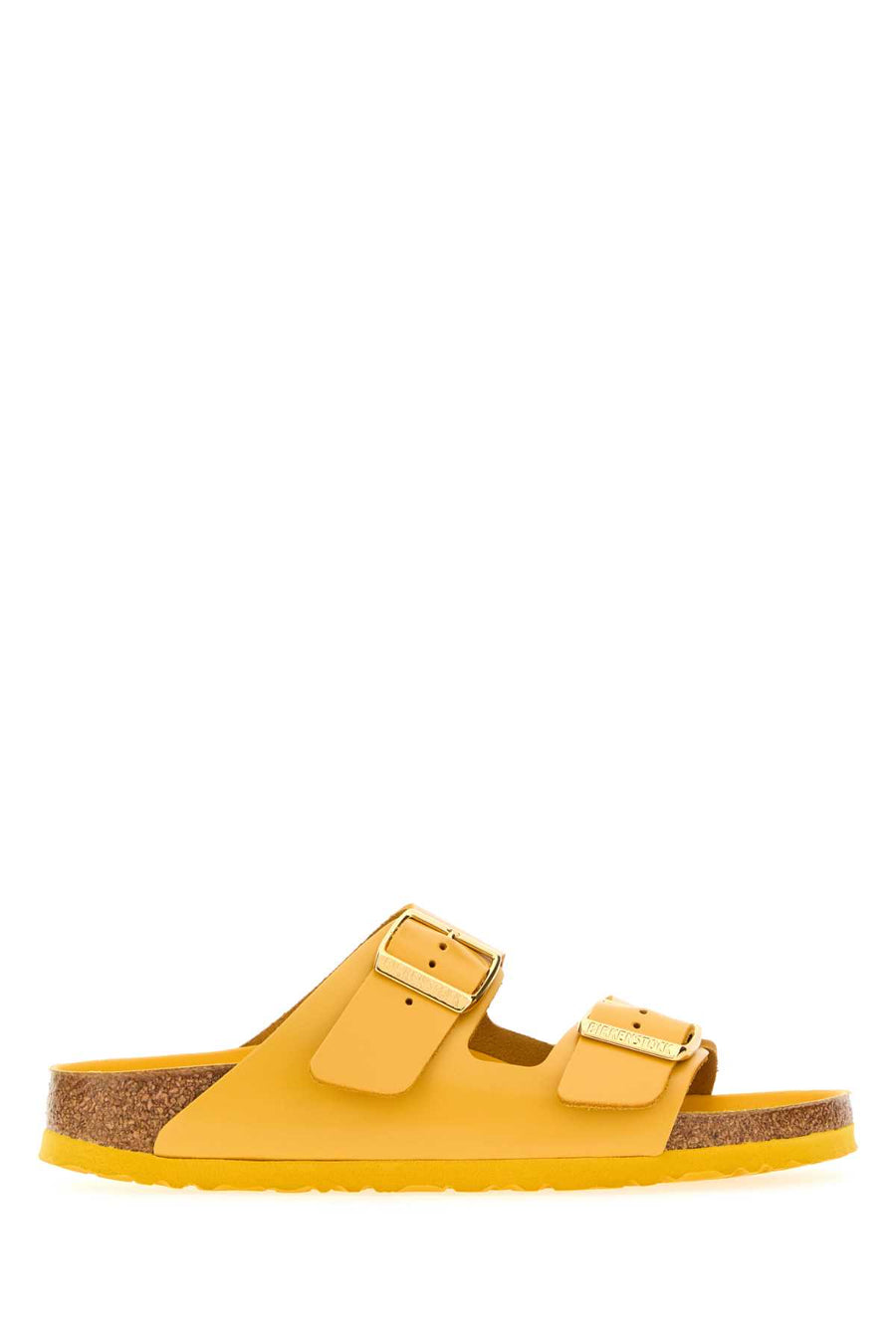 Birkenstock Amalfi Exterior: 100% Leather slide in yellow