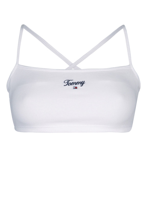 Tommy Hilfiger Jeans Transitional cotton/in-conversion (95%) tank top in white